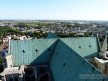 The green cross roof made of copper