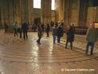 Walking the labyrinth at Chartres cathedral