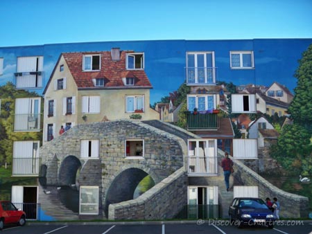 The old bridge on Bel Air fresco