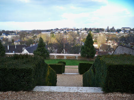 The step stairs. 