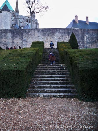 The step stairs