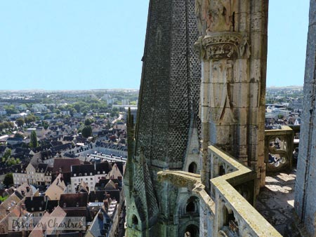 Chartres cathedral north tower balcony