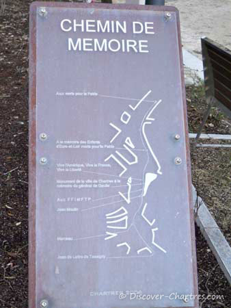 Chemin de Mémoire map board