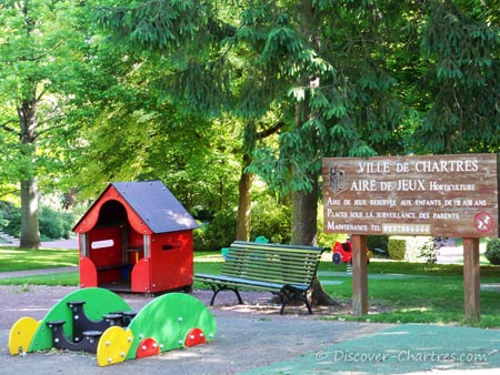 The children playground at Chartres Horticultural garden