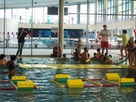 The training pool in L'Odyssée Chartres