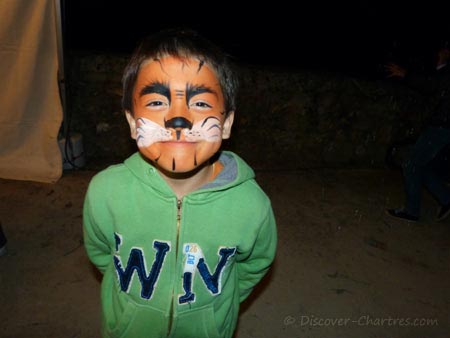 Tiger make up 