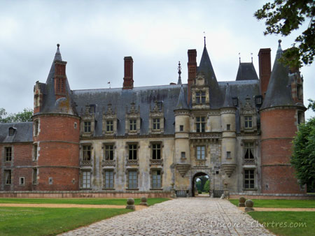 The north facade of Maintenon castle