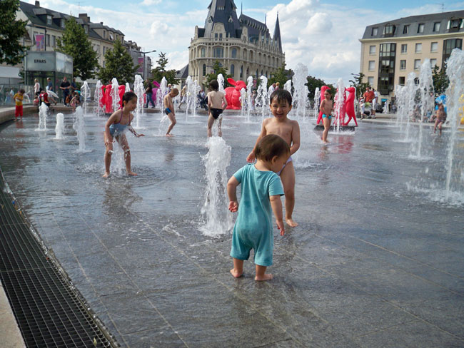 Place des Epars on summer