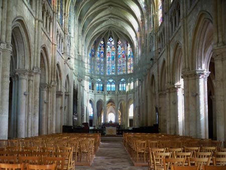 The nave of St. Peter church, Chartre