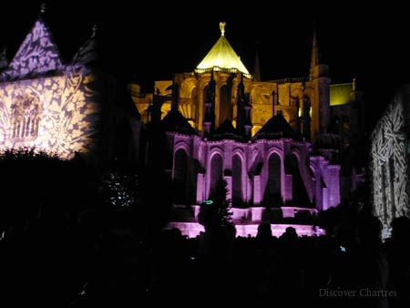Chartres Cathedral on The Lights Festival