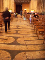 Walking the labyrinth at Chartres cathedral